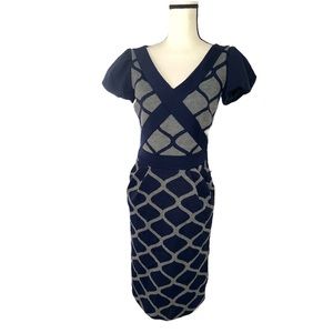 Gerani Neri dress blue & grey size Small